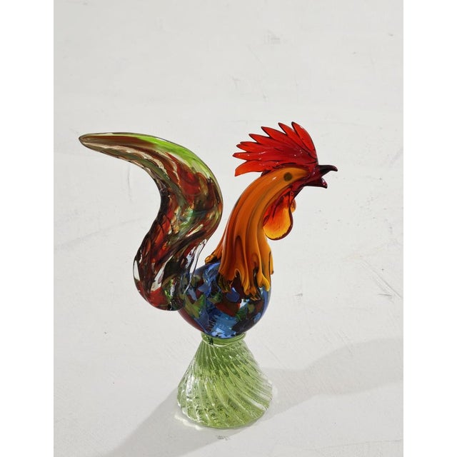 Mid-Century Modern Murano Glass Sculpture Rooster, Italy, 1960s For Sale - Image 8 of 18