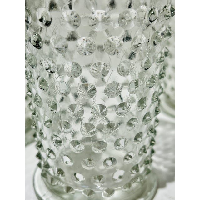 Vintage Fenton Glass Hobnail Glass Tumblers Set of 7 Chairish