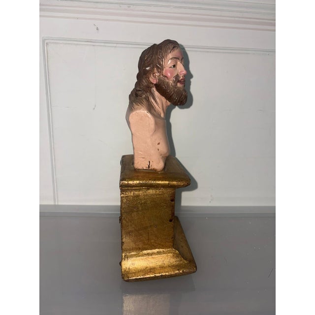Glass Christ Bust, 1920s For Sale - Image 3 of 9