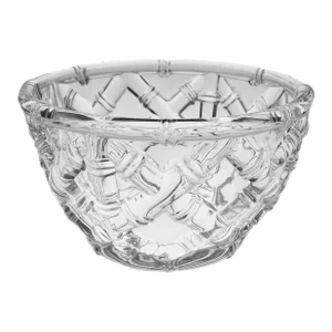 Late 20th Century Tiffany & Co. Bamboo Pattern Glass Bowl