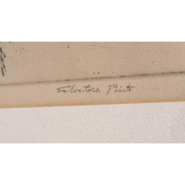 Set of 3 Salvatore Pinto Framed & Signed City Scene Etching For Sale - Image 11 of 12