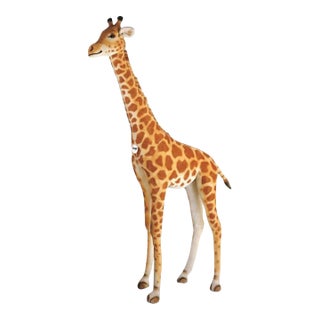 "Steiff Studio Giraffe Beige 100 In." Provenance: The Susie Hilfiger Collection For Sale
