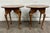 Vintage Traditional Queen Anne Style Round Side Tables Lamp Tables - Pair For Sale - Image 9 of 10