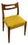 Mid-Century Modern Wooden Dining Chairs with Mustard Yellow Upholstery, 1960s, Set of 6 For Sale