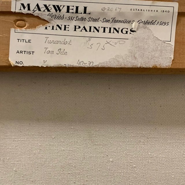 'Canyon River' by Tom Ide, 1965, San Francisco Bay Area Abstraction, Mid-Century, Maxwell Gallery For Sale - Image 10 of 11