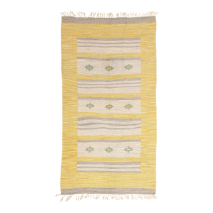Vintage Swedish Rollakan Rug, 05'01 X 09'05