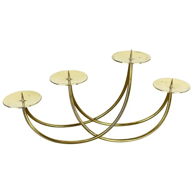 Sculptural Solid Brass Candleholder from Harald Buchrucker, Germany, 1950s For Sale - Image 18 of 18