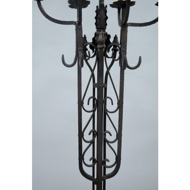 Antique Gothic Iron Candelabra Standing Floor Lamp Chairish