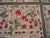 Ivory 1920s Ivory Floral Folk Art Antique American Hooked Rug 6'3" X 6'4" Handknotted Wool Carpet For Sale - Image 8 of 10