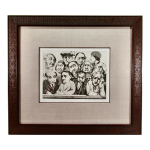 Charles Bragg The Jury C. 1980 Reproduction Print