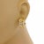 1990s Tiffany & Co. Diamond Earrings 18k Two Tone Gold Open Style Fancy Huggies For Sale - Image 5 of 5
