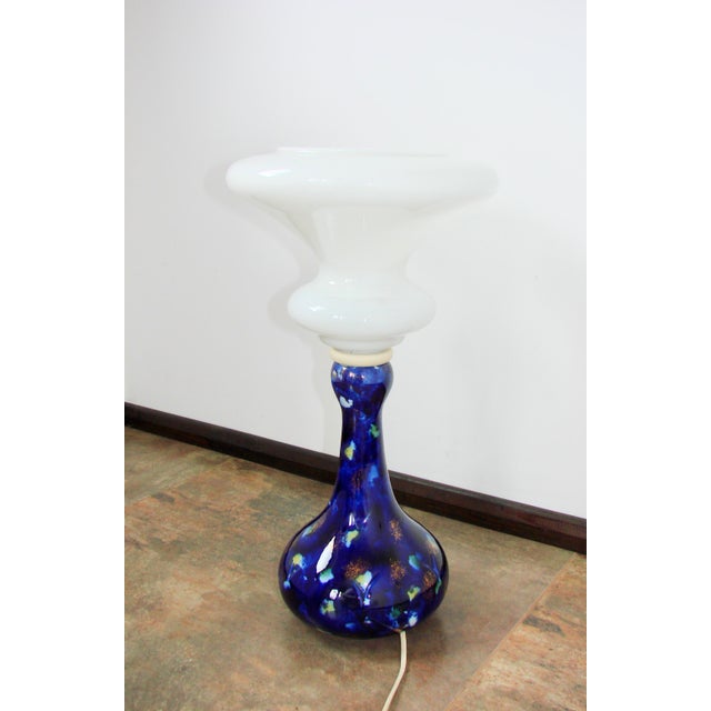 Blue Space Age Night Sky Table Lamp, 1960s For Sale - Image 8 of 9