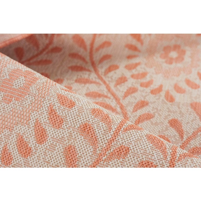 Momeni Contemporary Indoor/Outdoor Riviera Vine Rug in Coral, 5'3" x 7' For Sale In Atlanta - Image 6 of 9