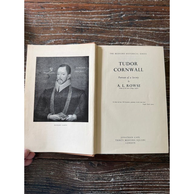 Paper Tudor Cornwall Book 1957 Bedford Historical Series XIV English History Hardcover With Fold-Out Map For Sale - Image 7 of 12
