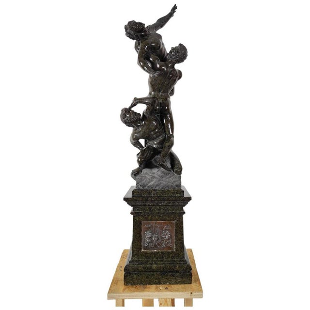 Abduction of Sabine, 19th Century, Serpentine Sculpture For Sale - Image 11 of 14