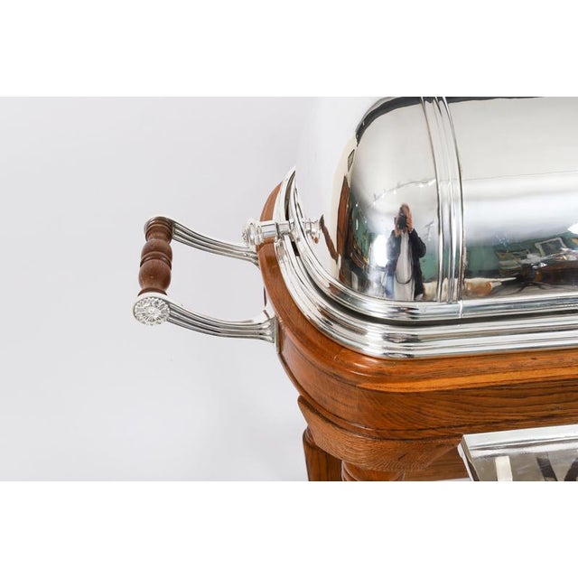Vintage Silver Plated Roast Beef Trolley For Sale - Image 6 of 18