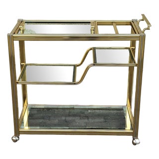 Vintage French Serving Trolley, 1970s For Sale