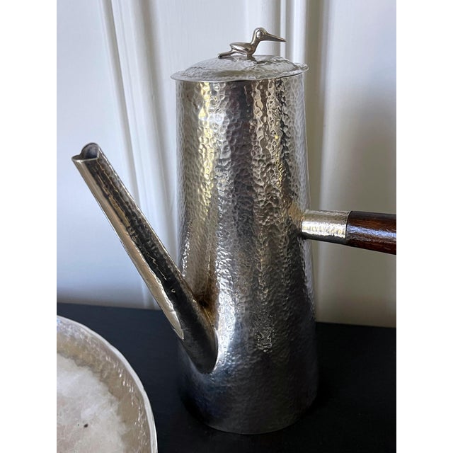 Mid 20th Century Peruvian Modernistic Sterling Silver Coffee Service Set - 5 pcs For Sale - Image 11 of 18