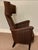 Attributed to Gio Ponti mid-century Italian design upholstered chair is characteristic of its traditional solid, well-...