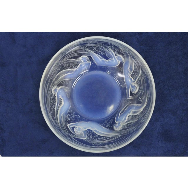 Lalique Early 20th Century René Lalique Ondines Opalescent Glass Swimming Mermaids French Dish Bowl For Sale - Image 4 of 11
