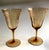 Cambridge Glass Company 1920s Cambridge Glass Amber Etch No. 704 Water Goblets & Flat Soda Tumblers – Set of 4 For Sale - Image 4 of 4