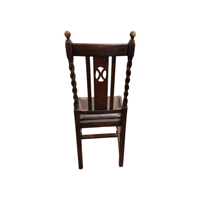 1950s English Barley Twist Drop-Leaf Dining Set For Sale - Image 9 of 9