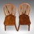 Wood Set of 4 Side Chairs, English Hoop Back Seats, Wwii, Broad Arrow, Reception Hall For Sale - Image 7 of 12