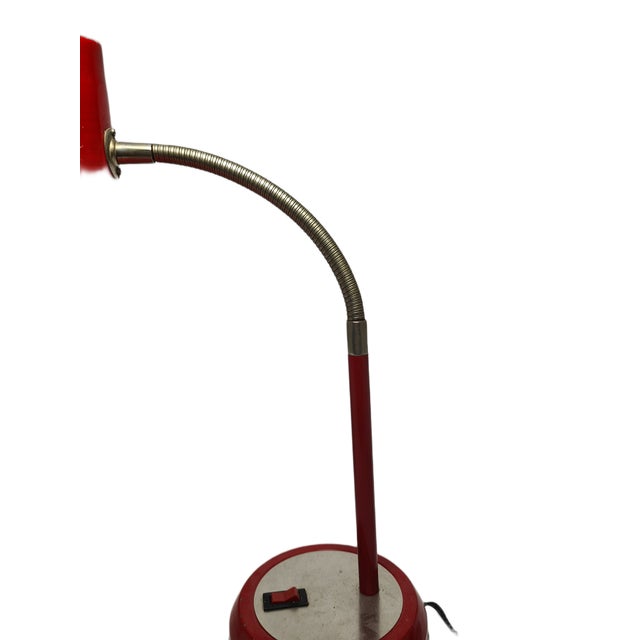 Vintage Polish Bedside Lamp in Glass and Metal, 1980s For Sale - Image 6 of 9