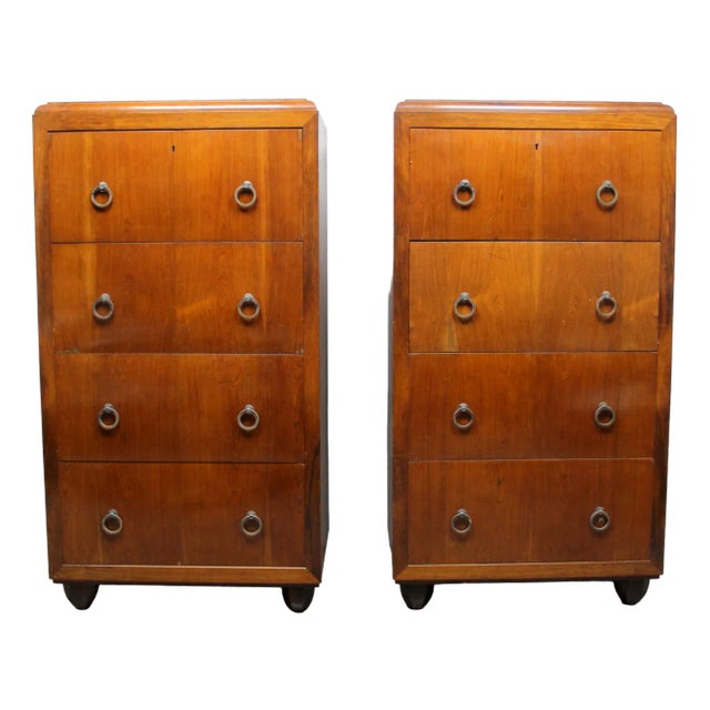 Art Deco French Dresser, 1920s, Set of 2 For Sale