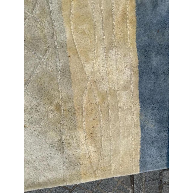 French Modern Serge Lesage Hand Tufted Rug, 1970s For Sale - Image 3 of 15