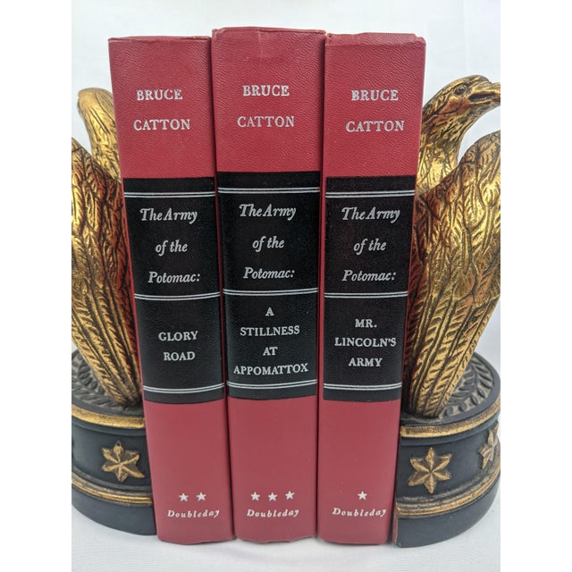 Vintage Bruce Catton Civil War Army of the Potomac Trilogy, Red & Black, Set of 3 For Sale - Image 10 of 10