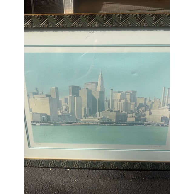 Realism Han Hsiang-Ning 1980 Cityscape Signed Limited Edition Lithograph 29x35 95/250 For Sale - Image 3 of 7