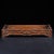 Shell Vintage Chinese Huali Rosewood Mother-of-Pearl Inlaid "Magpie & Plum" Tea Tray For Sale - Image 7 of 10