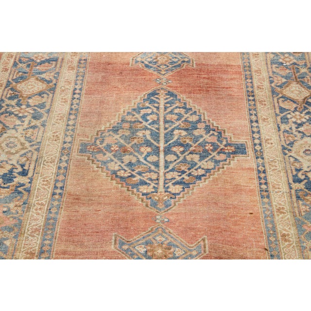 1900's Room-Sized Wool Rug Rustic Antique Bidjar Design With Medallion Motif For Sale In New York - Image 6 of 9
