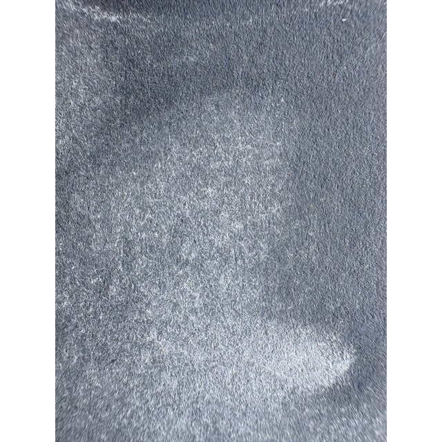 Mid 20th Century Alexander Cañedo Signed Chalk Drawing — Reclining Female Figure on Deep Blue Paper (Mid‑Century) For Sale - Image 5 of 15