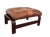 Mid-Century Modern Vintage Norwegian Leather Ottoman | Scandinavian Mid-Century Modern Bentwood & Sling Footstool | Ingmar Relling Style For Sale - Image 3 of 16