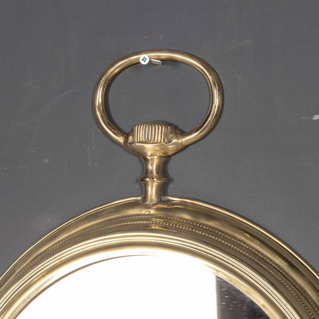 20th Century Striking Collection of Pocket Watch Shaped Mirrors, 1970s, Set of 8 For Sale - Image 18 of 18
