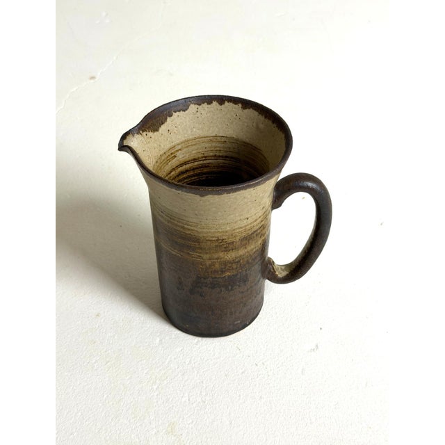Danish Ceramic Pitcher, Axella, 1960s Timeless Danish ceramic pitcher from the 1960s by Axella. Featuring a beautiful...