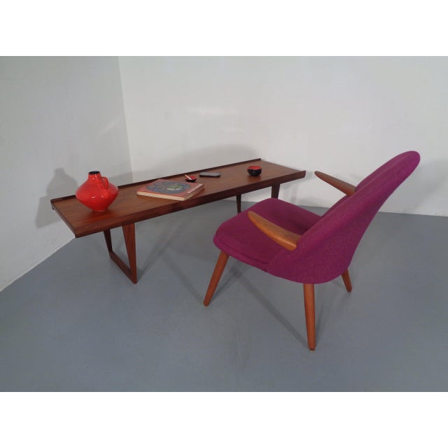 Purple Teak Armchair by Kurt Olsen for Glostrup, Denmark, 1950s For Sale - Image 11 of 18