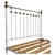 Antique Victorian Brass and Iron King Size Bed, 1800s For Sale - Image 4 of 8