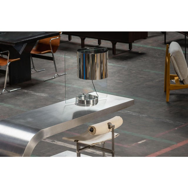 Rare and impressive table lamp designed by ennio chiggio and made by lumenform in italy in 1970. It's quite unique because...