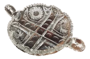 11.5” American Brilliant Cut Crystal Nappy Dish