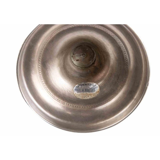 Vintage Silver and Crystal Vase, Italy, Mid-20th Century For Sale - Image 5 of 7