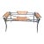 Late 20th Century Iron and Cane Dining Room Table Base For Sale