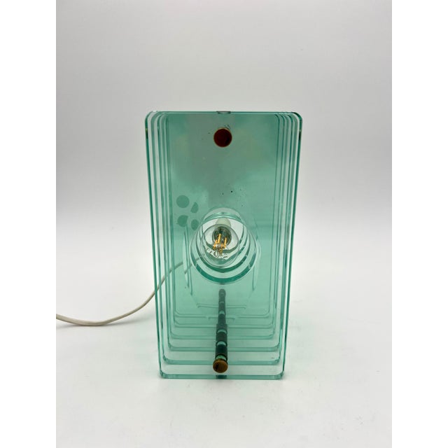 1960s Glass Table Lamp by Giorgio Reggiori for Galotti & Radice, Italy, 1960s For Sale - Image 5 of 13