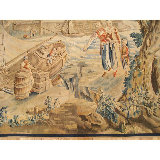 French Late 17th Century French Aubusson Tapestry For Sale - Image 3 of 6