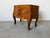 Hollywood Regency Vintage Italian Burl Olive Wood Parquetry Two-Drawer Miniature Chest With Shell-Form Handles For Sale - Image 3 of 12
