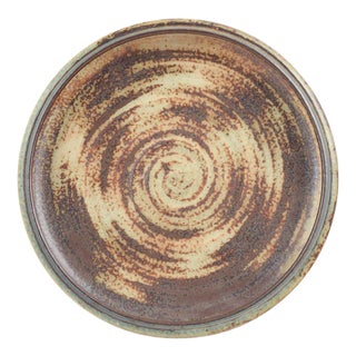 Large Stoneware Bowl with Concentric Pattern by Carl Halier for Royal Copenhagen, 1960s For Sale
