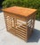 Vintage Stacked Rattan Desk or Entry Table, Paul Frankl Style For Sale - Image 9 of 14