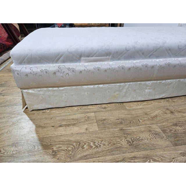 Wood Vintage Single Upholstered Bed with Mattress and Frame, 1960s For Sale - Image 7 of 13